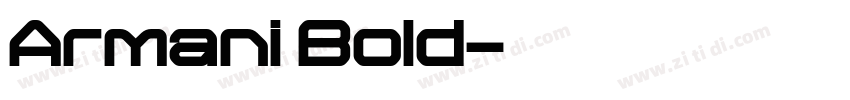 Armani Bold字体转换